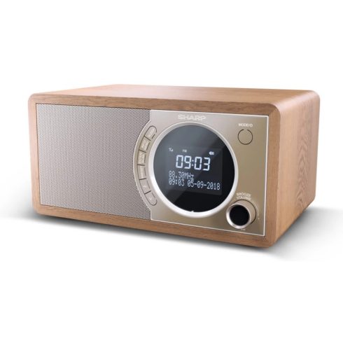 SHARP DR-450BR DAB+/ RDS FM rádió barna