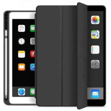   APPLE iPad 10.2 (2019/2020) védőtok on/off funkcióval Pencil tartóval fekete OEM