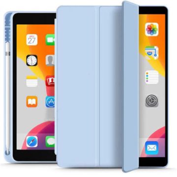   APPLE iPad 10.2 (2019/2020) védőtok on/off funkcióval Pencil tartóval kék OEM