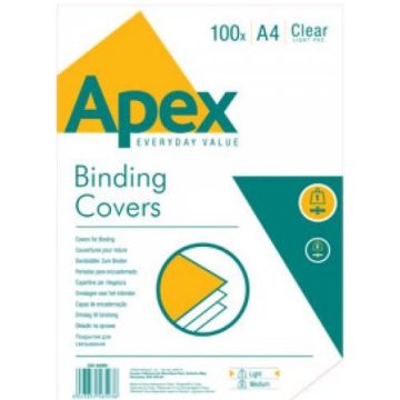 FELLOWES Apex Light Előlap A4 180 mikron víztiszta 100 db