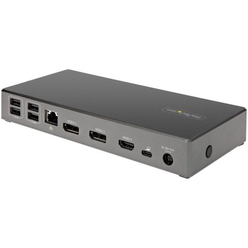 STARTECH USB C Dock - Triple 4K Monitor USB Type-C Docking Station