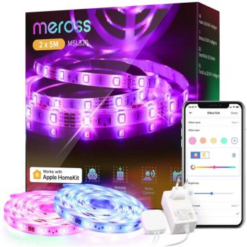 MEROSS Smart Wi-Fi Light Strip MSL320 Home Kit 2x 5m