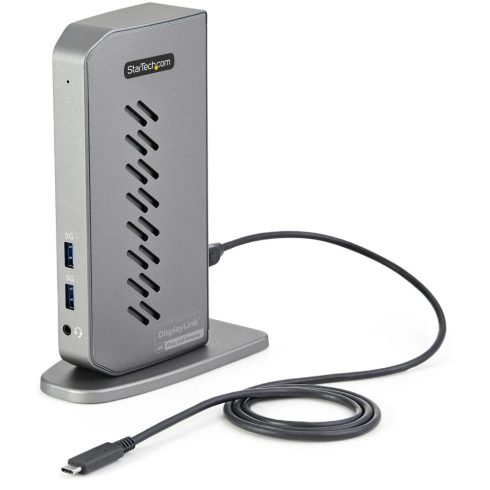 STARTECH USB-C USB-A Dock - Hybrid Universal USB 3.0 Docking Station for USB-C or USB-A Laptop