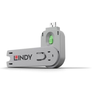 LINDY 40621 Dugó biztonsági USB A kulcs zöld