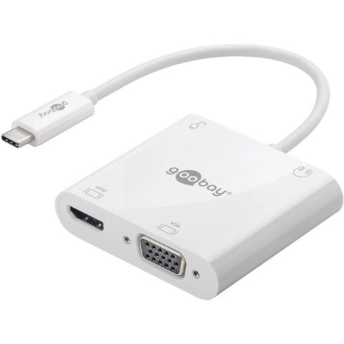 GOOBAY USB-C multiport adapter HDMI + VGA + PD 100 W