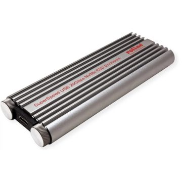 ROLINE SSD ház M.2 USB 3.1 Gen 2 alumínium hűtőbordás