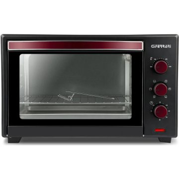 G3FERRARI G10132 Minisütő grill 1600 W 28 l fekete / piros