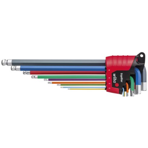 WIHA 41483 L-kulcs készlet ErgoStar tartóban
