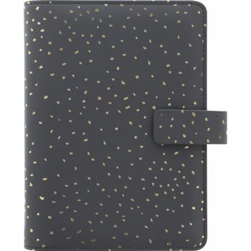 FILOFAX Confetti Kalendárium gyűrűs betétlapokkal personal méret fekete