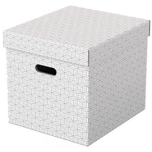 ESSELTE Home Tárolódoboz kocka alakú fehér