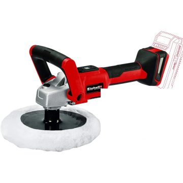   EINHELL CE-CP 18/180 LI E-SOLO Akkus polírozó- és csiszológép