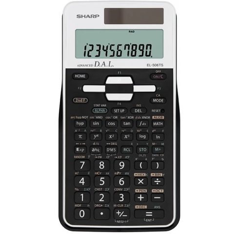 SHARP Tudományos számológép 470 funkció EL-506TSB-WH fehér