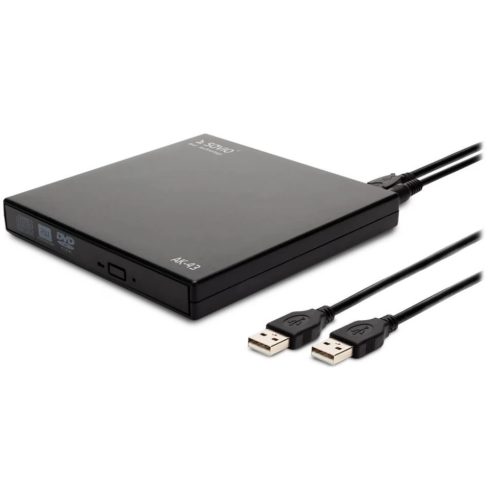 SAVIO AK-43 External Slim CD/DVD R/RW USB Drive fekete