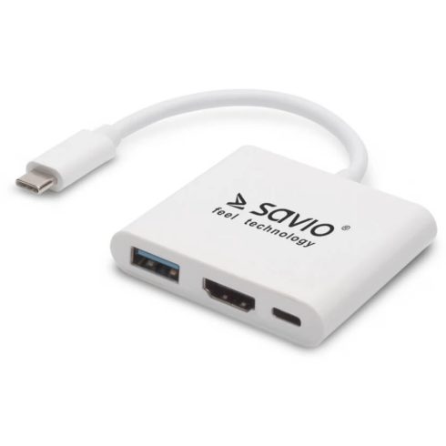 SAVIO USB TYPE C – HDMI USB 3.0 PD ADAPTER USB AK-48