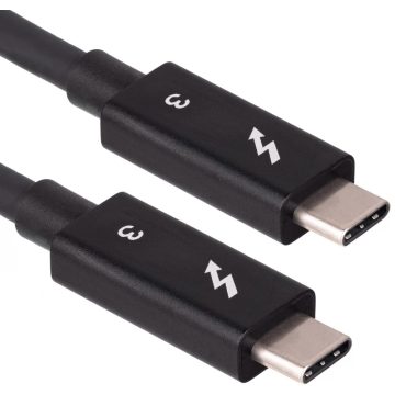 AKYGA Thunderbolt 3 Összekötő Fekete 50cm AK-USB-33