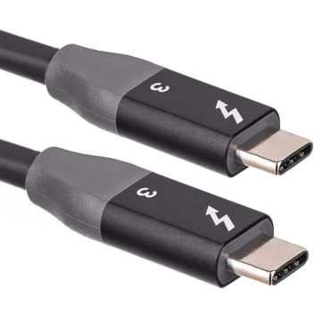 AKYGA Thunderbolt 3 Összekötő Fekete 1.5m AK-USB-34