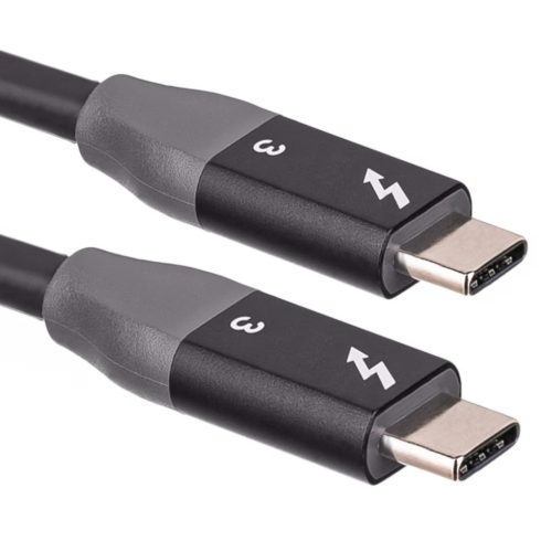 AKYGA Thunderbolt 3 Összekötő Fekete 1.5m AK-USB-34