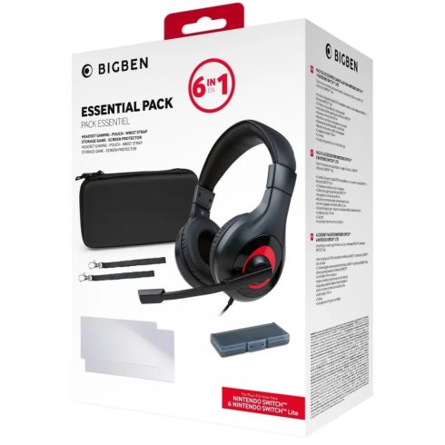 BIGBEN Nintendo Switch Gamer kiegészítő csomag 6in1 fekete