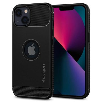 SPIGEN Rugged Armor Case iPhone 13 fekete