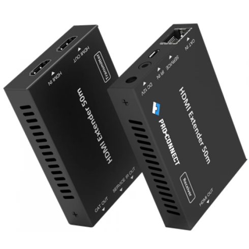 PROCONNECT Extender HDMI 2.0 Over LAN Cat7 Infra 4k@60Hz 50m-ig