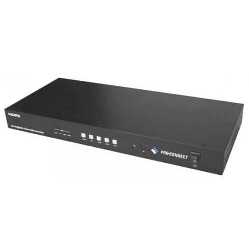 PROCONNECT Mátrix switch 4x1 HDMI1.4 Full HD VGA out audio out Scaler Konverteres