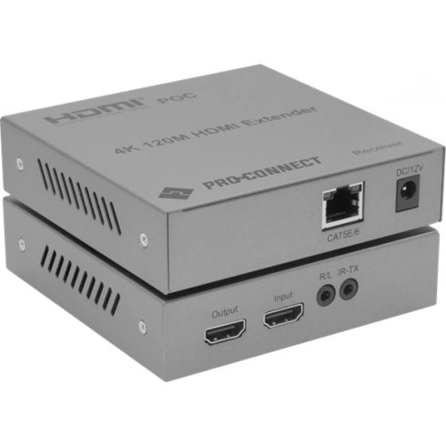 PROCONNECT Extender HDMI 1.4 Over LAN Cat5e/6 Infra audio 4K 120m-ig