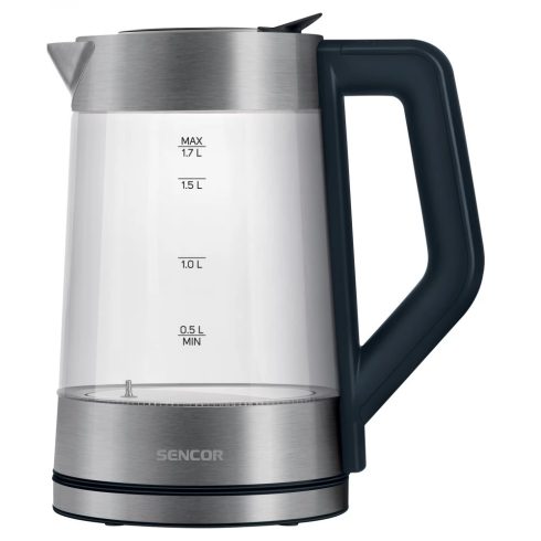 SENCOR SWK 1795SS Vízforraló hőmérséklet szabályozóval 2200 W 1.7 l ezüst / átlátszó