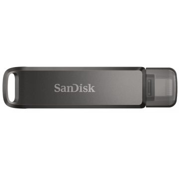 SANDISK iXpand Lux 256GB USB 3.0 Type C + Lightning Fekete
