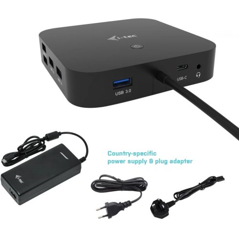 ITEC USB-C HDMI DP Docking Station with Power Delivery 100 W + Universal Charger 112 W