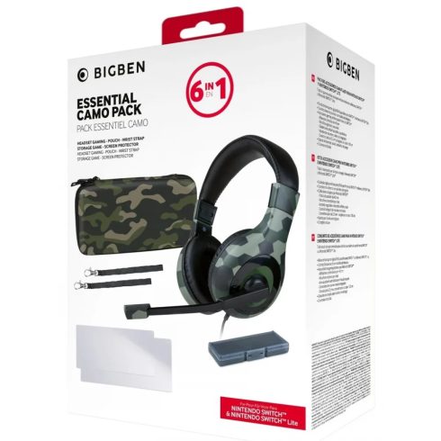 BIGBEN Nintendo Switch Gamer kiegészítő csomag terepmintás színben (NSW)