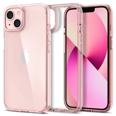 SPIGEN Ultra Hybrid hátlap iPhone 13 rózsaszínarany-átlátszó