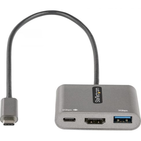 STARTECH USB C Multiport Adapter USB-C to HDMI 4K Video 100W PD Pass-Through