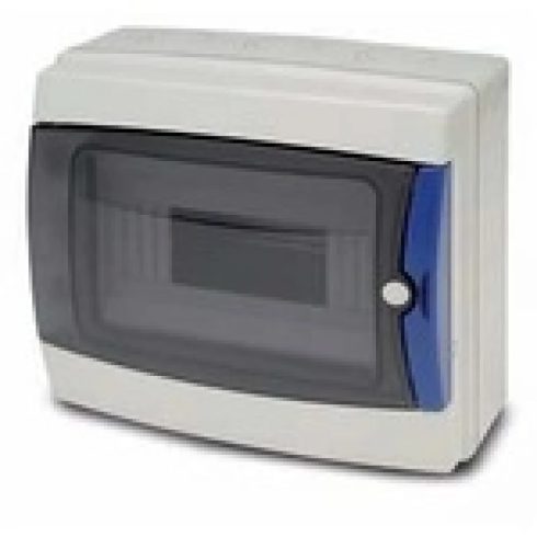 FAMATEL 3908-T AcQUA 8 mod. átlátszó ajtóval IP65 falon kívüli szekrény