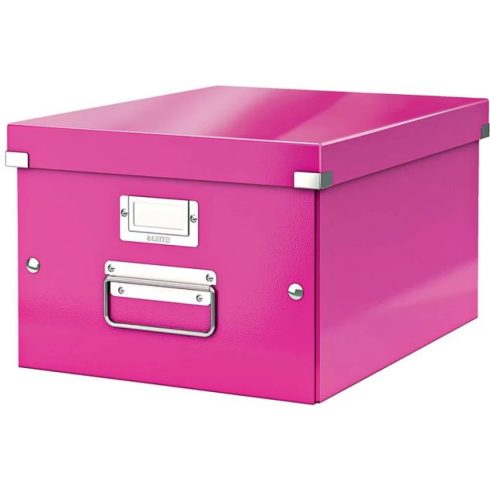 LEITZ Doboz A4 méret Click&Store rózsaszín