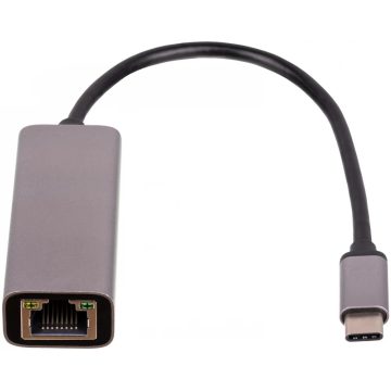 AKYGA USB 2.0 Type C UTP Átalakító Szürke 15cm AK-AD-65