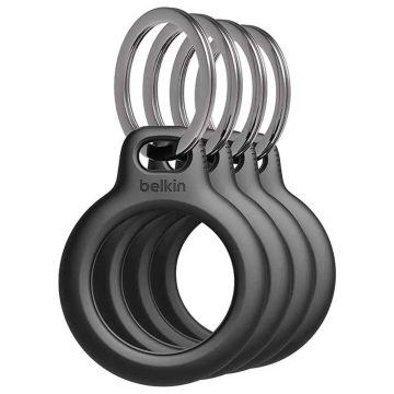 BELKIN Biztonsági kulcstartó AirTaghoz 4db fekete