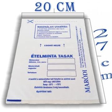 Ételminta tasak 20x27 cm 500 db