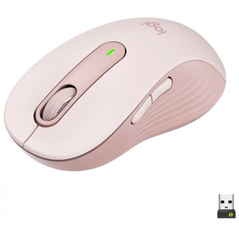LOGITECH M650 Signature L vezeték nélküli egér - Rózsaszín