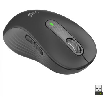   LOGITECH M650 L Signiture balkezes vezeték nélküli egér Bluetooth Wireless - grafitszürke