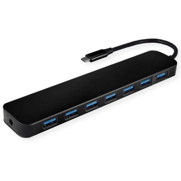   VALUELINE USB 3.2 Gen 1 Hub 7 Ports Type C connection cable with Power Supply