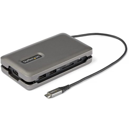 STARTECH USB C Multiport Adapter - USB C to 4K 60Hz HDMI 2.0 - 2-Port 10Gbps USB Hub - 100W Power Delivery Pass-through