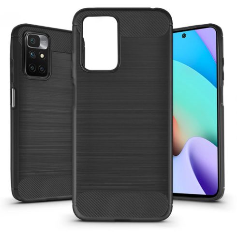 HAFFNER Carbon szilikon hátlap Xiaomi Redmi 10