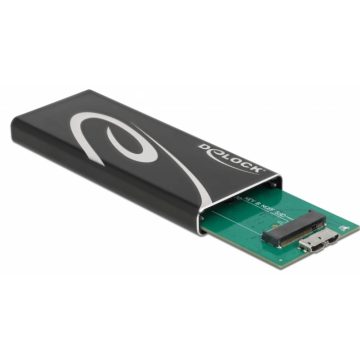  DELOCK 42007 Külső ház SuperSpeed USB B-kulcs M.2 SATA SSD-hez