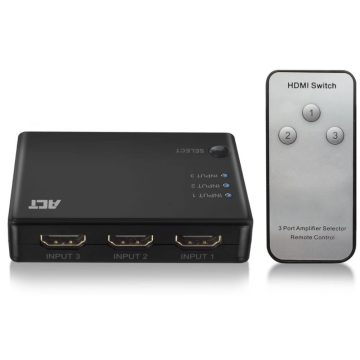 ACT CONNECTIVITY 4K HDMI Switch 3x1