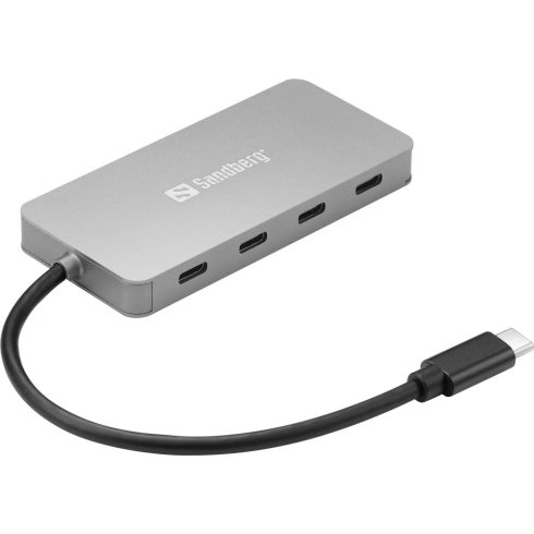 SANDBERG USB-C to 4 x USB-C Hub szürke