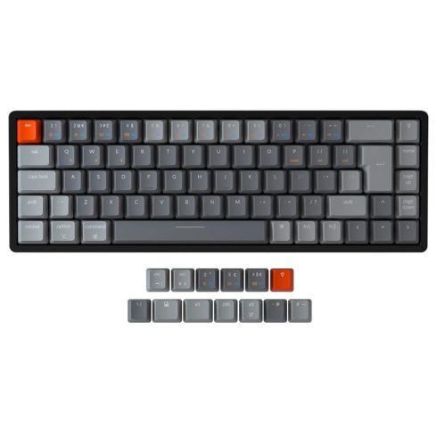 KEYCHRON K6 RGB Red UK Angol fekete