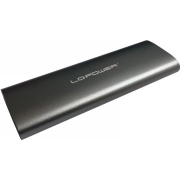   LCPOWER LC-M2-C-MULTI-2 NVME / SATA M.2 Külső ház USB 3.1 Type C fekete