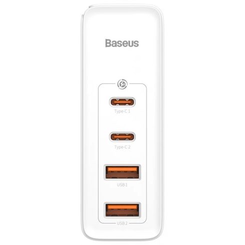 BASEUS GaN2 Pro Quick Travel Charger 2x USB + 2x USB-C 100W EU fehér