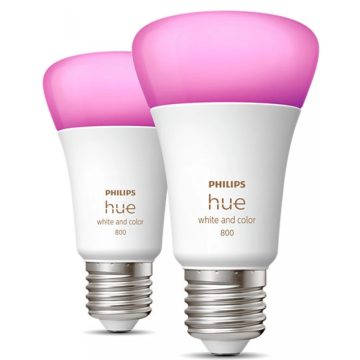   PHILIPS 6.5W E27 800lm 2000-6500K 8719514328365 2 darabos szett