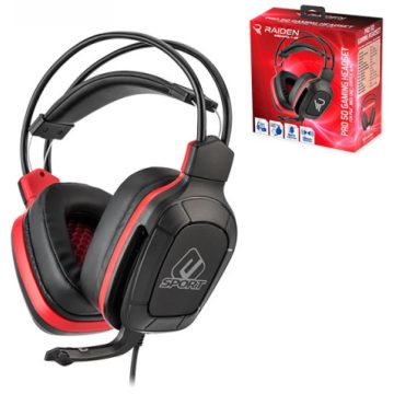 SUBSONIC Pro Gaming 50 Gamer Headset Red Sports Edition